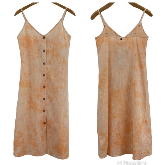 Roxy NWT Apricot Ice Wild Ties Midi Slip Dress, Small - Picture 12 of 16